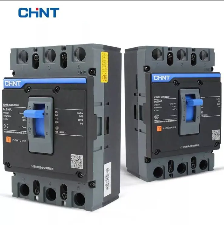 Tiga Fase MCCB 63A 100A 160A 200A 400A 600A 800A 1000A 1200A Jenis Baru Circuit Breaker Kualitas Baik Trois-rivi Fase Disjoncteur