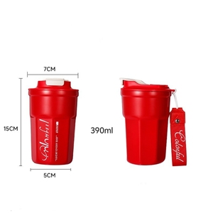 Tazza Termica 480ml in Acciaio Inox 316, Bottiglia d'Acqua Isolata Sottovuoto con Doppio Coperchio, Logo Personalizzato per Regali - Product Image 3