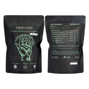 Gomitas de Monohidrato de Creatina, Refrigerio Natural en Gomitas, Certificado Halal, Grado Alimenticio, 120 Gomitas/Bolsa, Servicio de Personalización Completo - Product Image 3