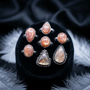 Natural Diamond Vintage 18K <b>Gold</b> Plated Gemstone <b>Rings</b> Handmade Brass Bezel <b>Set</b> Statement <b>Ring</b> Boho Jewelry Gift Women - Product Image 4