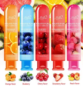 Gel lubrificante vaginale a base d'acqua al gusto di frutta femminile migliora il lubrificante sessuale Climax orgasmico lubrificante sessuale personale