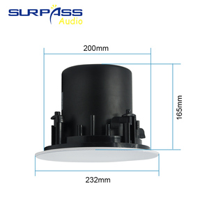 C630P sorpasso in parete altoparlante nero copertura coassiale nel soffitto altoparlante 6 "musica di sottofondo altoparlanti a parete - Product Image 6