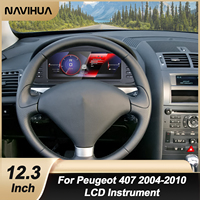 NaviHua instrumen Cluster Digital mobil untuk Peugeot 407 2004 2010 Auto LCD dasbor Speedometer Ghost kokpit layar baru Upgrade