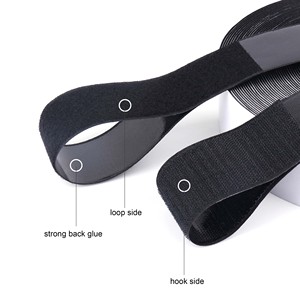 Fabricants de Dansky Ruban adhésif personnalisé de fixation à crochets et boucles Adhésif solide à coller à l'arrière Crochet et boucle de colle - Product Image 2