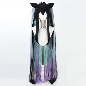 Parrucca Lunga Multicolore GAHC-031 per <span class=keywords><strong>Giochi</strong></span> <span class=keywords><strong>di</strong></span> Ruolo Halloween, NIKKe la Dea della Vittoria, Sirenetta - Product Image 5