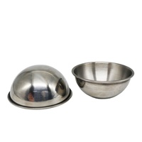 Cetakan Bom Mandi Baja Tahan Karat 60Mm 63Mm 65Mm 68Mm Logam Setengah Bola dengan Ujung Digulung