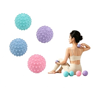 Balle de réflexologie plantaire en <span class=keywords><strong>gel</strong></span> de silice personnalisée, balle de yoga en forme d'arachide pour soulagement <span class=keywords><strong>musculaire</strong></span> et relaxation, diamètre 5 cm - Product Image 1