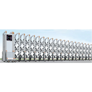 Thép không gỉ tự động có thể thu vào trượt hàng rào và cổng cho biệt thự và trường học động cơ hoạt động với trackless thiết kế vững chắc - Product Image 1