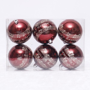 Set di palline in plastica infrangibile di natale Hotsale decorazioni natalizie Bola de Navidad de plastico Decoracao Bolas de Natal - Product Image 6