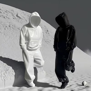 2026 Gzyuyou Faceless Thinker Model Set Black & <b>White</b> Plastic Decor for <b>Computer</b> <b>Desk</b>, Hallway Collectors - Product Image 1