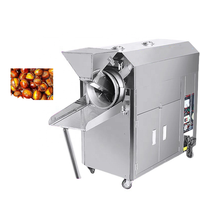 Machine de torréfaction de noix commerciale en acier inoxydable 25/ 50/ 100kg Machine de torréfaction d'arachides de cajou Autres machines de traitement de céréales