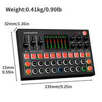 Équipement de carte son M9 Full Live Ensemble de microphones karaoké universels Annulation du bruit pour l'enregistrement pour le chant des ordinateurs mobiles