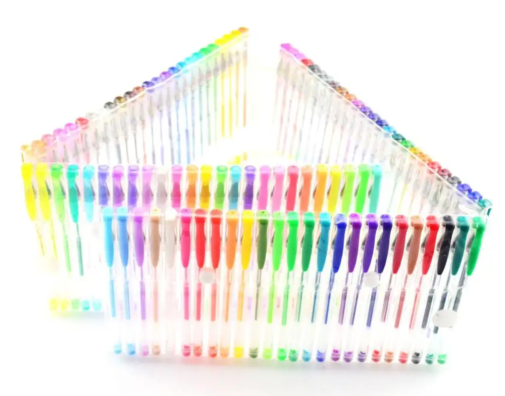 Caneta de tinta gel de plástico multicolorida barata para uso em estudantes e escritório