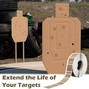 สติกเกอร์เป้าหมายสะท้อนแสงแบบม้วน 1000 ชิ้น สติกเกอร์สี่เหลี่ยมแบบติดเอง สำหรับการยิงปืน การล่าสัตว์ การฝึกซ้อมกลางแจ้ง และการใช้งานในสนามยิงปืน - Product Image 3