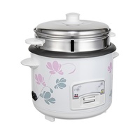 Cuisinière à riz électrique multifonctionnelle avec boîtier en plastique, écran LED numérique, cuillère doseuse pour usage domestique, cuisson de soupes