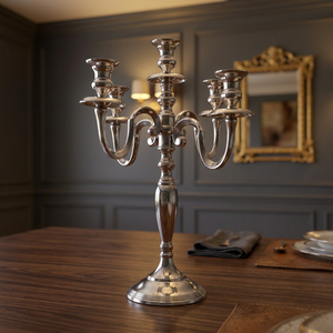 Aluminum Candelabra-Handmade Durable <b>Candlestick</b> <b>Holder</b> for Home Decoration - Product Image 3