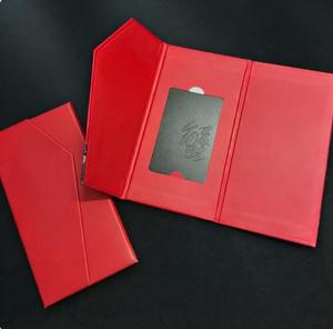 Sobre Magnético de Lino <span class=keywords><strong>para</strong></span> Tarjetas de Regalo VIP, con Estampado Dorado Personalizado, <span class=keywords><strong>para</strong></span> Vales, Regalos de Boda y <span class=keywords><strong>Cupones</strong></span> - Product Image 2
