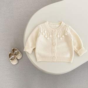 Engepapa Herbst Baby Kleidung Baumwolle Mädchen Strick Cardigan Mantel Stram pler 2 Pcs Set Mode Baby Jacken - Product Image 5