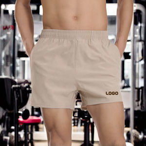กางเกงขาสั้นออกกำลังกายสำหรับผู้ชายแห้งเร็วระบายอากาศได้ดีมีกระเป๋าเชือกผูกเอวยางยืดมีกระเป๋าสำหรับเล่นกีฬาฤดูร้อน - Product Image 2