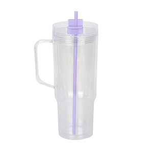 Personnalisé 40oz boule à neige double paroi en plastique acrylique <span class=keywords><strong>café</strong></span> tasses de voyage tasses avec couvercles colorés paille et bouchon en silicone - Product Image 2