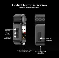 Kamera Aksi Thumb Action 2.7K dengan Perekam HD yang Dapat Dipasang di Leher & Dada, Layar 1.4-inci, Kartu TF, untuk Bersepeda, Bepergian, Vlogging D03