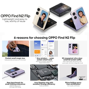 ของแท้สมาร์ทโฟน Oppo Find N2 Flip ปลดล็อกด้วยใบหน้าโทรศัพท์มือถือ8นิ้วและ3.26นิ้วหน้าจอ5G ขายดี - Product Image 2