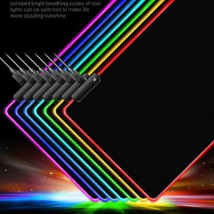 Phổ biến RGB sáng trò chơi chuột Pad Nhiều Màu ánh sáng Internet cafe trò chơi Bảng Pad kích thước lớn chống trượt sáng Pad - Product Image 5