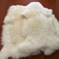 Peaux de mouton naturelles de haute qualité, moelleuses, tannées, en pièces entières, cuir de mouton naturel pour couverture de chambre, tapis de sol