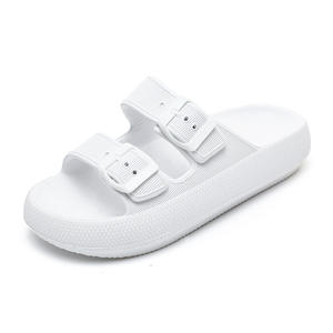 Cómodas Chanclas de <span class=keywords><strong>plataforma</strong></span> suave, zapatillas para el hogar y la playa, toboganes en la nube para mujeres y hombres, Material de plantilla EVA - Product Image 1
