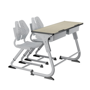 Conjunto de escritorio y silla escolar Lin Ying, altura ajustable para estudiantes de primaria y secundaria, estilo moderno minimalista - Product Image 4