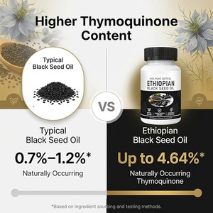 Gélules <span class=keywords><strong>d</strong></span>'<span class=keywords><strong>huile</strong></span> de nigelle éthiopienne à marque privée OEM - 60 unités - Complément alimentaire - Complément alimentaire très vendu - Product Image 4