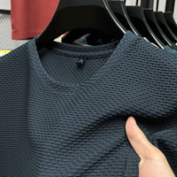 Chemises décontractées pour hommes, chemises à manches courtes à boutons, tissu respirant et élégant, motif uni pour la remise en forme et la course à pied