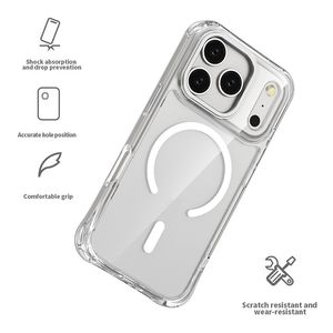 เคสป้องกันเกราะกันกระแทกแบบพิเศษสำหรับ iPhone 17 Pro เคสแม่เหล็กสีเหลืองใสป้องกันถุงลมนิรภัยสี่มุม - Product Image 4