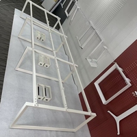 Pieds de table de bureau et de cuisine en acier robuste, tube trapézoïdal de 1,5 mm d'épaisseur, installation facile, design moderne, positionnement personnalisé