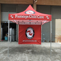 Tente d'exposition extérieure en aluminium 10x10 pieds, tente publicitaire pour salon professionnel, logo personnalisé, tente pop-up imprimée sur mesure