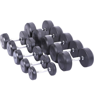 Accessori per Palestra Commerciale, Attrezzatura con Pesi Fissi, <span class=keywords><strong>Manubri</strong></span> con Testa Rotonda in Gomma per Sollevamento Pesi e <span class=keywords><strong>Allenamento</strong></span> della Forza - Product Image 6