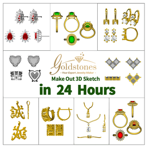 Op maat gemaakte 9k/10k/14k/18k/22k fijne sieraden natuurlijke lab diamant luxe edelsteen sieraden ringen armband oorbellen - Product Image 3