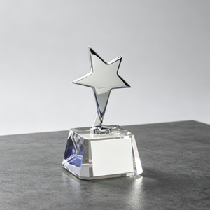 Venta Directa de Fábrica de Trofeos de Cristal para Niños con Diseño de <span class=keywords><strong>Estrella</strong></span> de Cinco Puntas y Artesanía en Cristal, Perfectos para Baile - Product Image 4