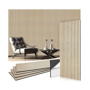 Akupanel moderne <span class=keywords><strong>Panneau</strong></span> mural <span class=keywords><strong>acoustique</strong></span> en latte de bois Panneaux muraux en bois ignifugé en MDF <span class=keywords><strong>Panneau</strong></span> insonorisé Akustik <span class=keywords><strong>Panneau</strong></span> Holz Akustik - Product Image 1
