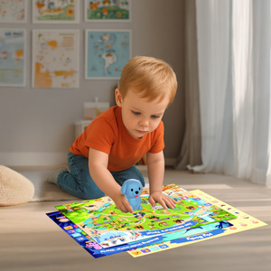Juguete Educativo Interactivo de Mesa para Leer <span class=keywords><strong>en</strong></span> <span class=keywords><strong>Voz</strong></span> <span class=keywords><strong>Alta</strong></span>, con 20 Ilustraciones de Escenas y Narración con <span class=keywords><strong>Voz</strong></span> Real para el Desarrollo Cognitivo de la Primera Infancia - Product Image 3