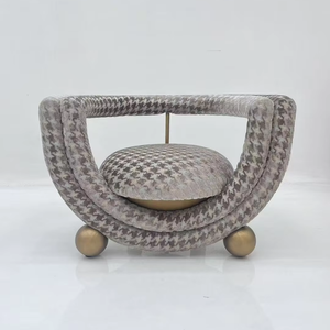 <span class=keywords><strong>Fauteuil</strong></span> de loisir moderne et créatif en métal rembourré - <span class=keywords><strong>Fauteuil</strong></span> d'appoint de luxe unique pour hall d'hôtel et salon de villa - Product Image 5