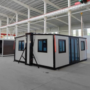 Maison préfabriquée compacte 2, 3 ou 4 chambres, maison modulaire préfabriquée, maison conteneur extensible à double aile de 20 pieds ou 40 pieds, <span class=keywords><strong>appartement</strong></span> - Product Image 2