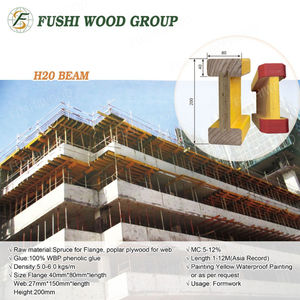 Viga H20 con cubierta de plástico rojo para construcción de puente - Product Image 2