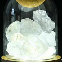 Diffuseur d'arômes en cristal multicolore, ornement en pierre, cloche en verre créative avec veilleuse LED, décoration d'intérieur pour huiles essentielles, artisanat