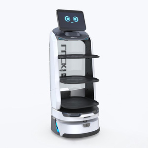Robot de entrega AI de alta calidad con 3 compartimentos y 1 año de garantía para restaurante y hotel Robot de camarero de servicio inteligente - Product Image 1