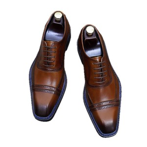Zapatos Formales de Negocios de Lujo, Hechos a Mano en Italia, de Cuero Suave y Cómodo, Antideslizantes, Aptos para Todas las Temporadas - Product Image 5