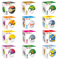 Meilleures ventes 2026 : 20 boules Pokémon différentes en briques nano plastiques, blocs de construction micro emboîtables, blocs de construction 3D pour enfants