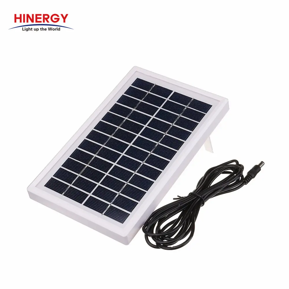 Hinergy 야외 휴대용 태양 키트 1W 2W 2.5W 3W 4W 5W 12V 9V 6V 미니 태양 전지 패널 가격