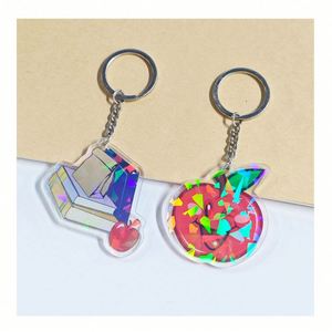 Llavero de acrílico brillante con diseño personalizado, regalo de acrílico, llavero de acrílico con logo hecho a mano - Product Image 3