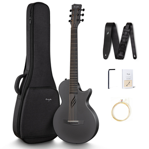 Enya Nova Go Akustikgitarre aus Kohlefaser, Einteiliger Korpus, 35 Zoll, Satin-Finish, Stahl-Stimmwirbel, Reise-Anfänger-Set mit Gigbag - Product Image 2